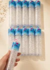 12li Şeffaf Renk Perma Lastik Toka Set