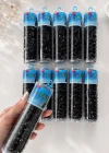 12li Siyah Renk Perma Lastik Toka Set
