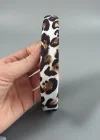 12´li Karışık Renk Leopar Desenli  Taç Set