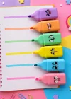 6lı Karışık Figürlü Fosforlu Kalem Set