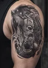 Geçici Karışık Figürlü Dövme Tattoo