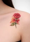 Geçici Gül Figürlü Mini Dövme Tattoo