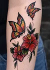 Geçici Kelebek Figürlü Mini Dövme Tattoo