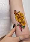 Geçici Çiçek Figürlü Mini Dövme Tattoo