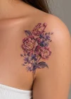 Geçici Çiçek Figürlü Mini Dövme Tattoo