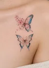 Geçici Kelebek Figürlü Mini Dövme Tattoo
