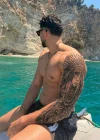 Aslan Ve Kız Figürlü 12 Saat Sonra Kararan Geçici Kol Dövme Tattoo