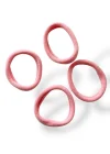 Açık Pembe Renk 4lü Havlu Toka Set