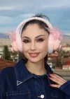 Açık Pembe Renk Canavar Figürlü Peluş Kulaklık