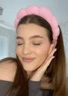 Açık Pembe Renk Spa Havlu Taç