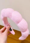 Açık Pembe Renk Spa Havlu Taç