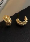 Altın Renk Çelik Küpe (Çift)