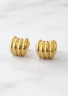 Altın Renk Çelik Küpe (Çift)