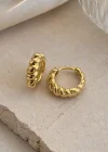 Altın Renk Cm Halka Küpe (Çift)