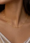 Altın Renk Kalp Figürlü Cm Kolye