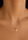 Altın  Renk  Kuş  Figürlü  Kolye
