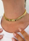 Altın Renk Metal Choker Kolye