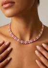 Altın Renk Taşlı Choker Kolye