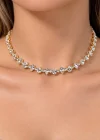 Altın Renk Taşlı Choker Kolye