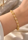 Altın Renk Taşlı Cm Bileklik