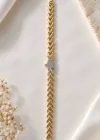 Altın Renk Taşlı Tx Bileklik