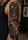 Aslan Kol Dövme Geçici Tattoo