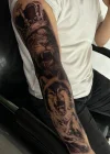 Aslan Kurt Kol Dövme Geçici Tattoo