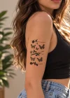 Bıçak Dövme Geçici Tattoo