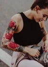 Çiçek Dövme Geçici Kol Tattoo