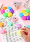 Çiçek Figürlü 6lı Fosforlu Kalem Set