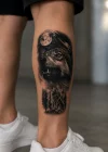 Dolunay ve Kurt Geçici Dövme Tattoo