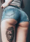 Geçici Aslan Dövme Tattoo
