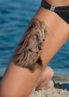 Geçici Aslan Figürlü Dövme Tattoo