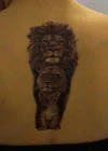 Geçici Aslan Figürlü Dövme Tattoo