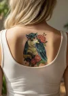 Geçici Baykuş Dövme Tattoo