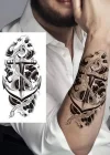 Geçici Çapa Figürlü Dövme Tattoo