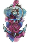 Geçici Çapa Figürlü Mini Dövme Tattoo