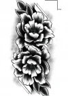 Geçici Çiçek Figürlü Dövme Tattoo