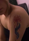 Geçici Çiçek Figürlü Dövme Tattoo