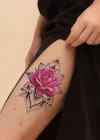 Geçici Çiçek Figürlü Dövme Tattoo