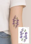 Geçici Çiçek Figürlü Mini Dövme Tattoo