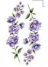 Geçici Çiçek Figürlü Mini Dövme Tattoo