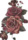 Geçici Gül Figürlü Dövme Tattoo