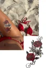 Geçici Gül Figürlü Dövme Tattoo
