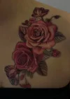 Geçici Gül Figürlü Dövme Tattoo