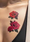 Geçici Gül Figürlü Mini Dövme Tattoo
