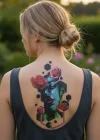Geçici Kadın Modelli Dövme Tattoo