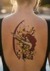 Geçici Kadın Modelli Dövme Tattoo