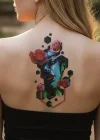 Geçici Kadın Modelli Dövme Tattoo