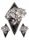 Geçici Kaplan Figürlü Dövme Tattoo